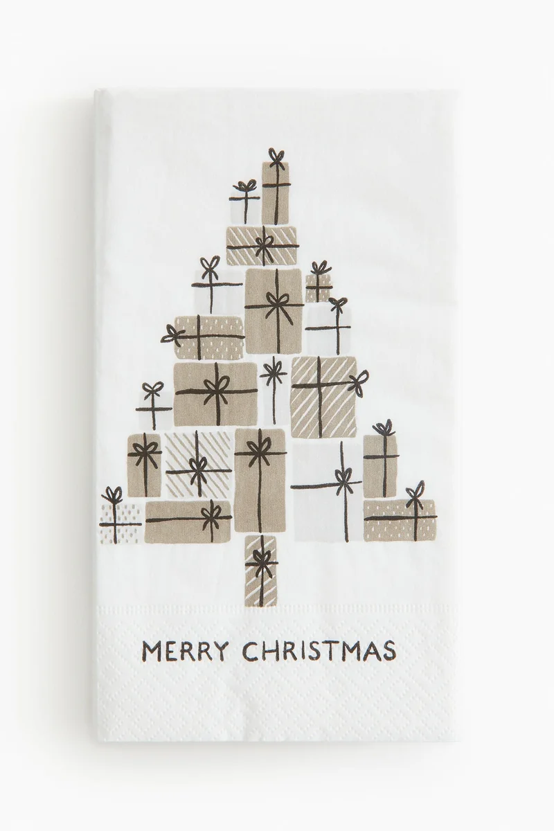اتش اند ام Xmas rectangular napkins