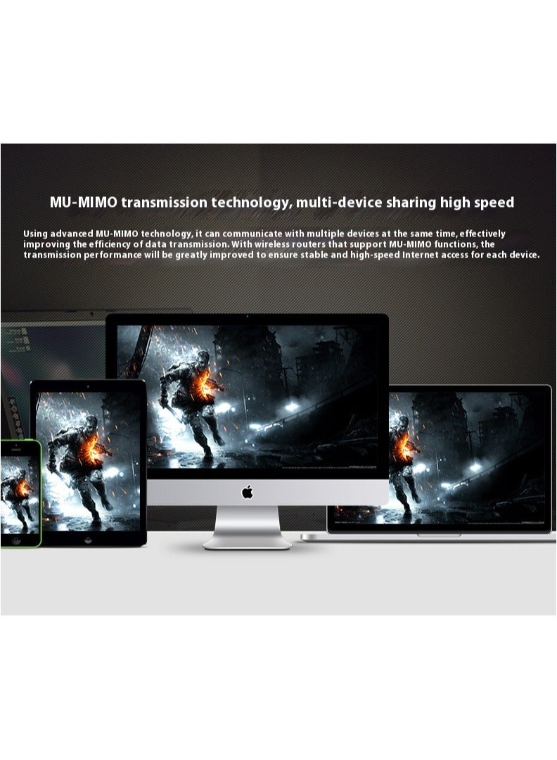 Dual-band 5G Gigabit router home high speed wifi through the wall king signal wi-fi, support beamforming and MU-MIMO, perfect for gaming