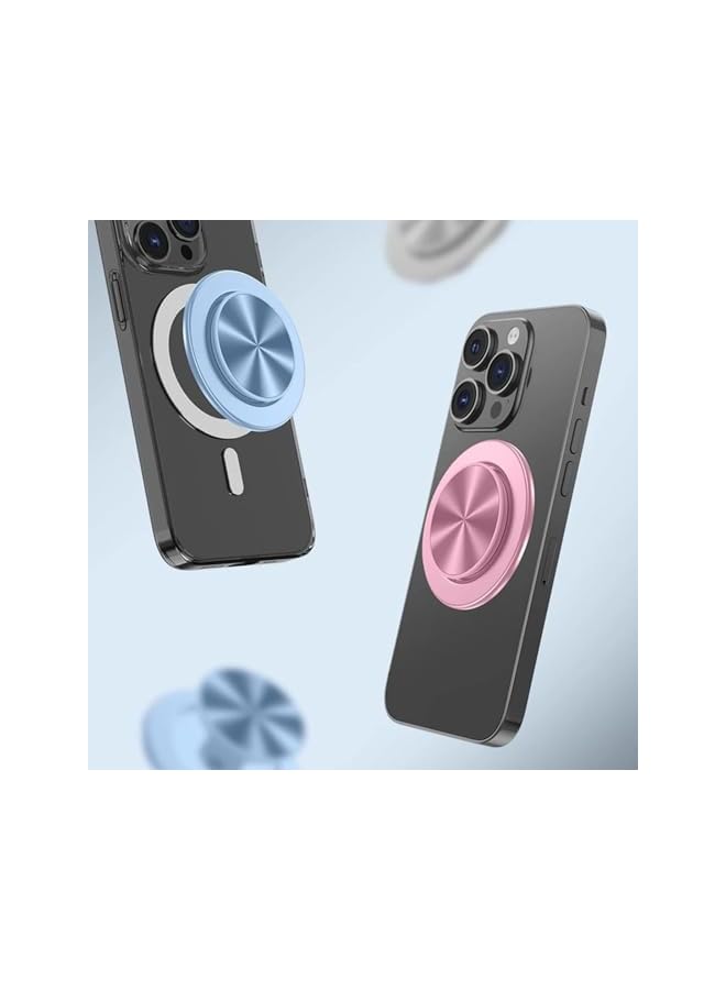 S-TOP Magnetic Phone Grip, Aluminum Alloy N52 Magnet Grip with Kickstand, Secure Magnetic Phone Holder for Hands-Free Viewing and Charging - Image 2