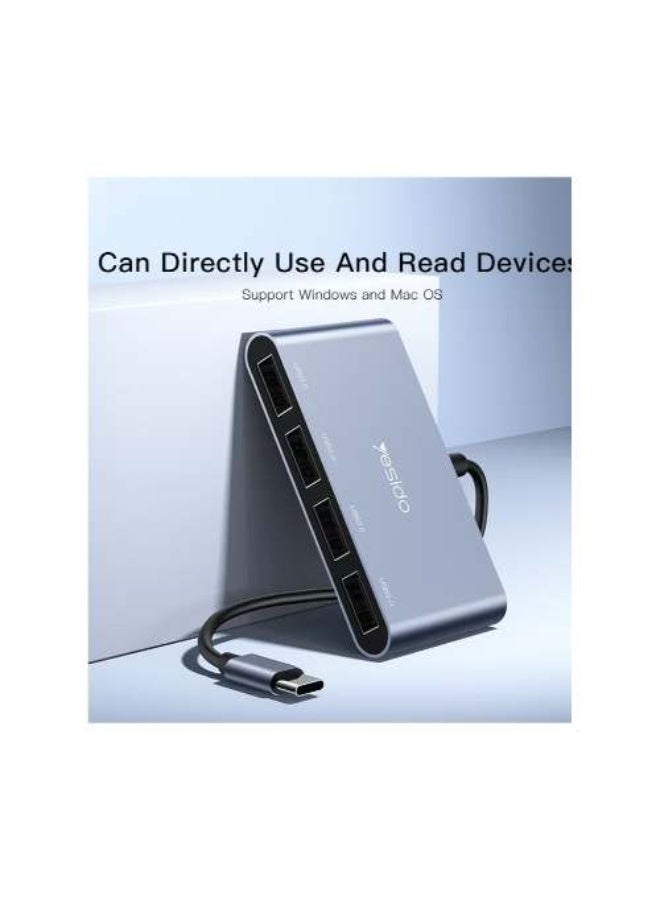Yesido HB12 4-in-1 USB Hub Multiport Adapter - Image 1