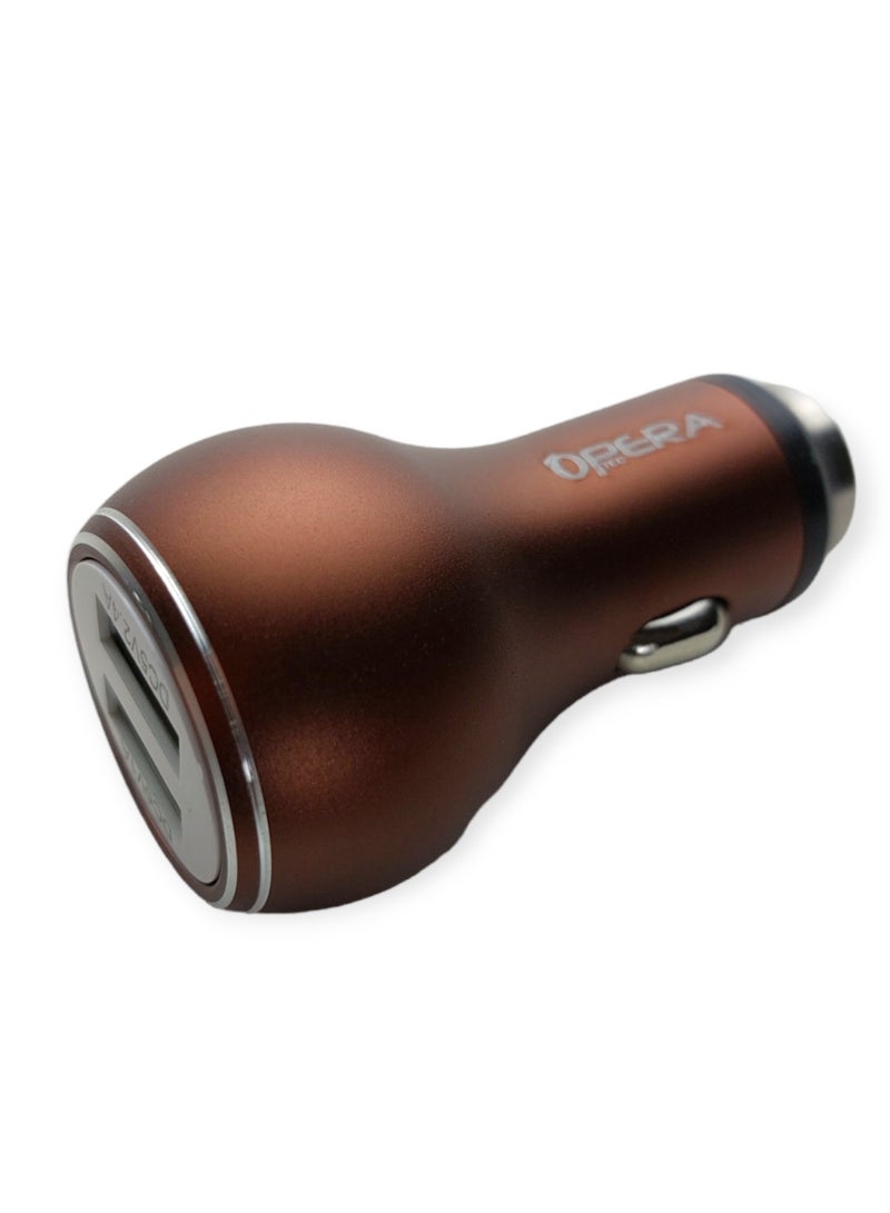Opera Car Charger - 3.4A - Two USB Ports - Image 1