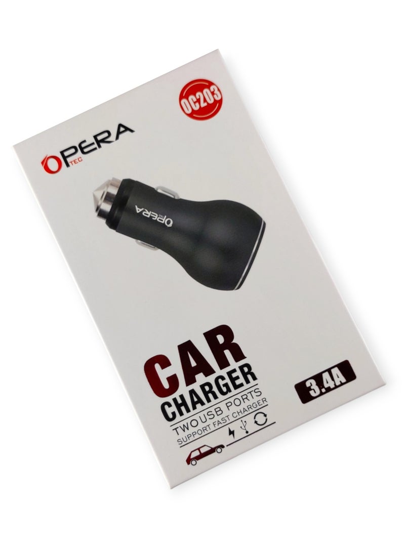 Opera Car Charger - 3.4A - Two USB Ports - Image 4