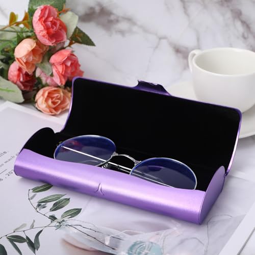 Hifot Aluminium Glasses Case, Slim Reading Glasses Case, Portable Purple Eyeglass Spectacles Protection Hard Shell Case - Image 5