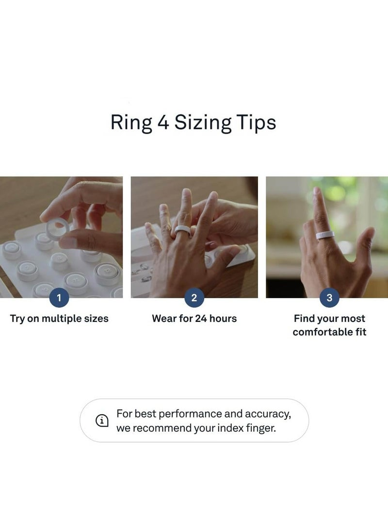 مجموعة قياس الخواتم الأربعة - اختر مقاس خاتمك المثالي | أداة قياس احترافية للإصبع | تحديد المقاسات بدقة | أداة قياس المجوهرات بدقة - Image 3