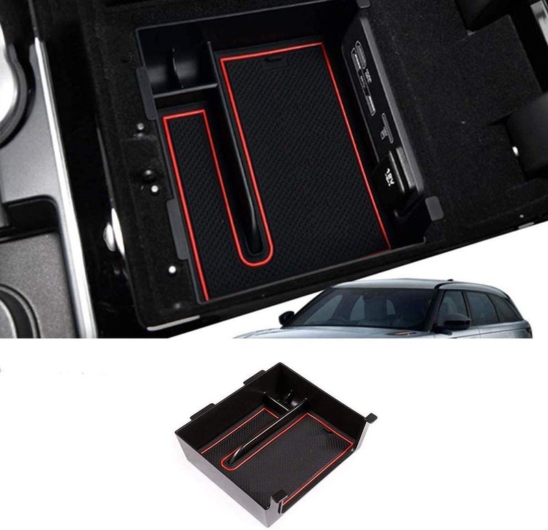 Car Central Console Armrest Storage Box Glove Tray for Land Rover Range Rover Velar 2017 2018 2019 2020 2021 2022