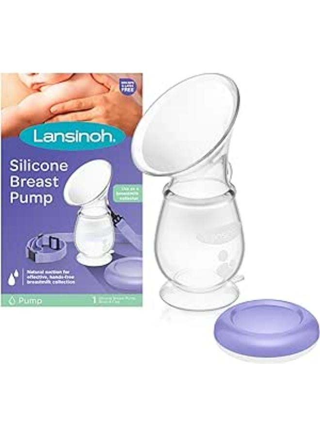 Lansinoh Silicone Breast Pump for Breastfeeding, 4 ounces 1 Count (Pack of 1) - Image 1