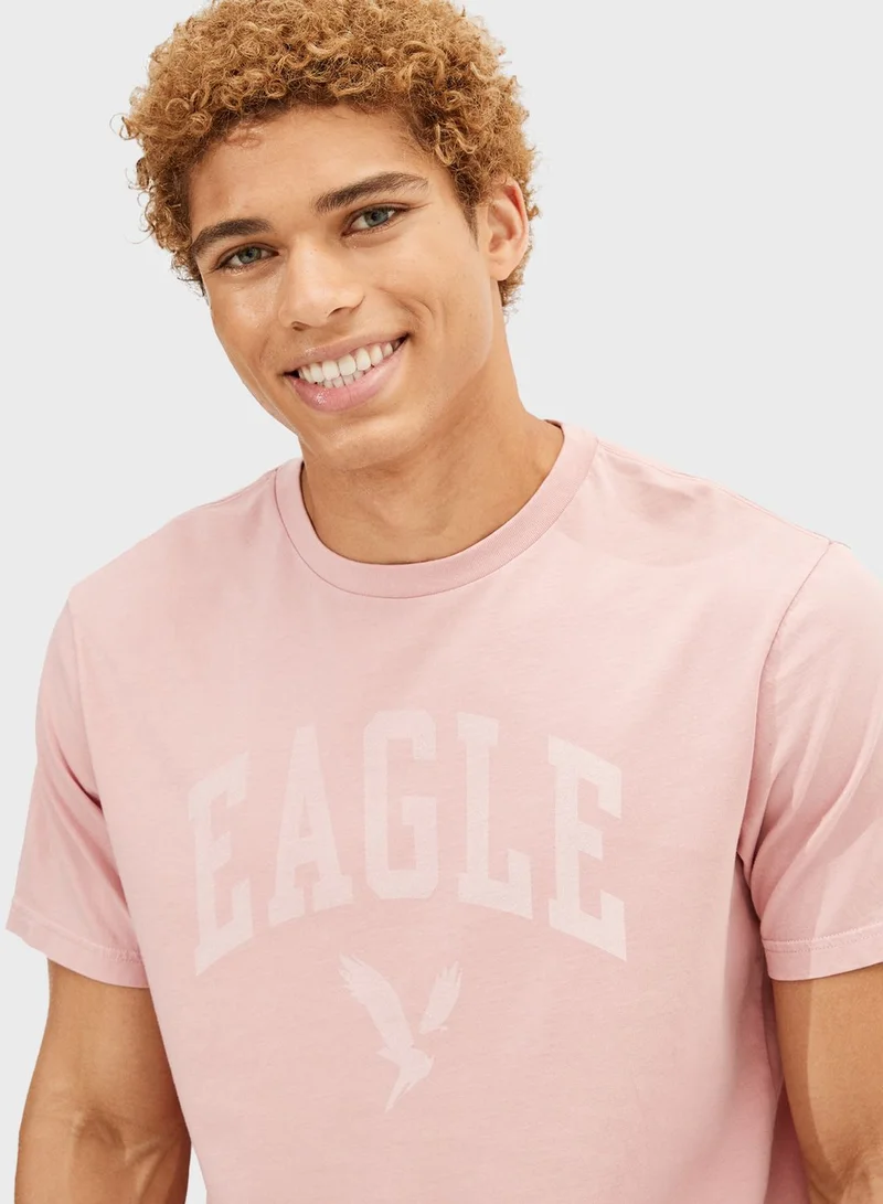 American Eagle Logo Crew Neck T-Shirt