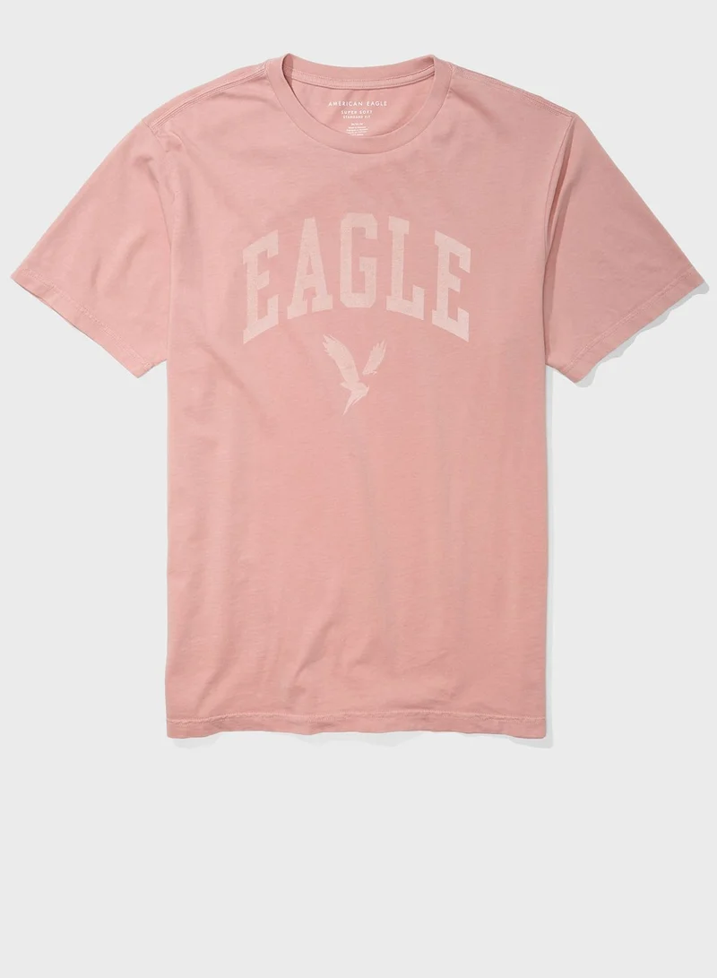 American Eagle Logo Crew Neck T-Shirt