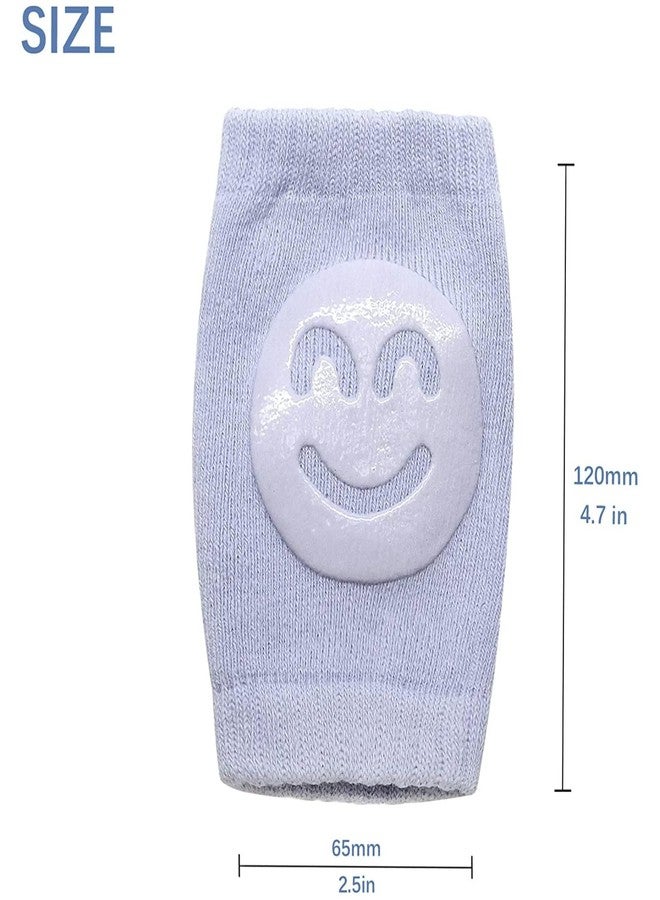 Felofix 1 Pairs Smiley Baby Knee Pads For Crawling Toddler Leg Warms Non-slip Anti-Friction Socks For Crawling 6-24 Months Babies - Image 4