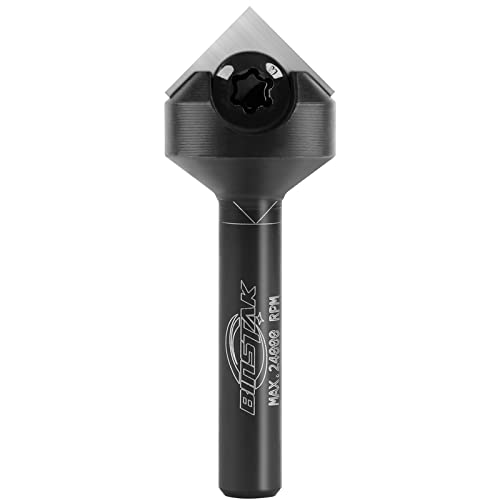 BINSTAK 90 Degree V Groove Router Bit 1/4 Inch Shank, Carbide Insert Wood CNC Router Bits for Woodworking Engraving Carving - Image 1