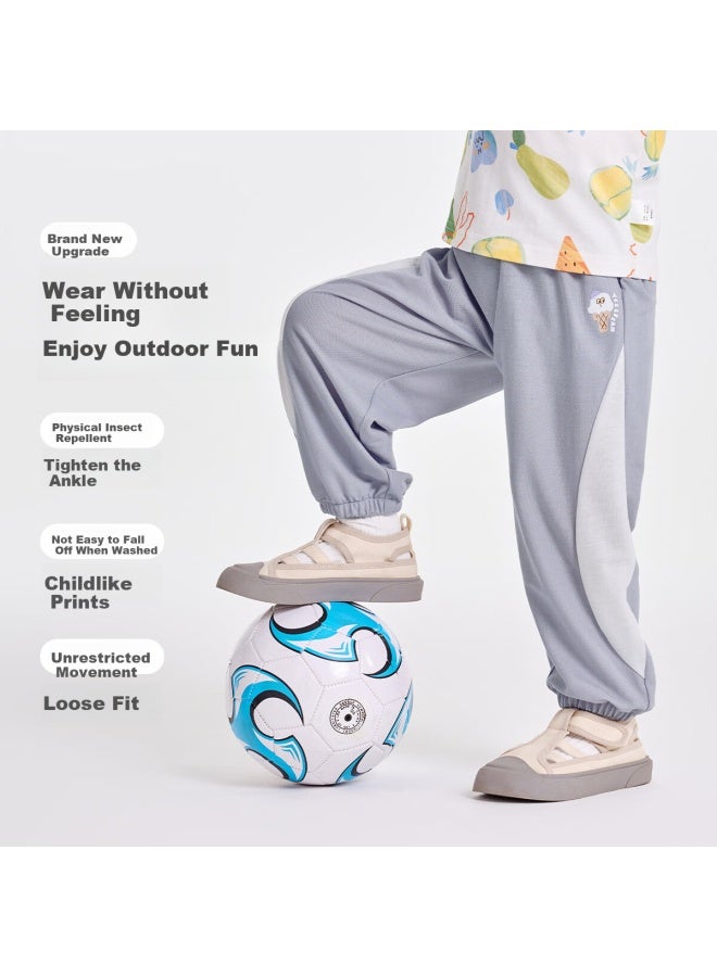 Yuzhaolin Children'S Mosquito-Proof Pants Summer Thin Boys' Pants Casual Long Pants For Boys And Girls Naughty Ice Cream - Image 2