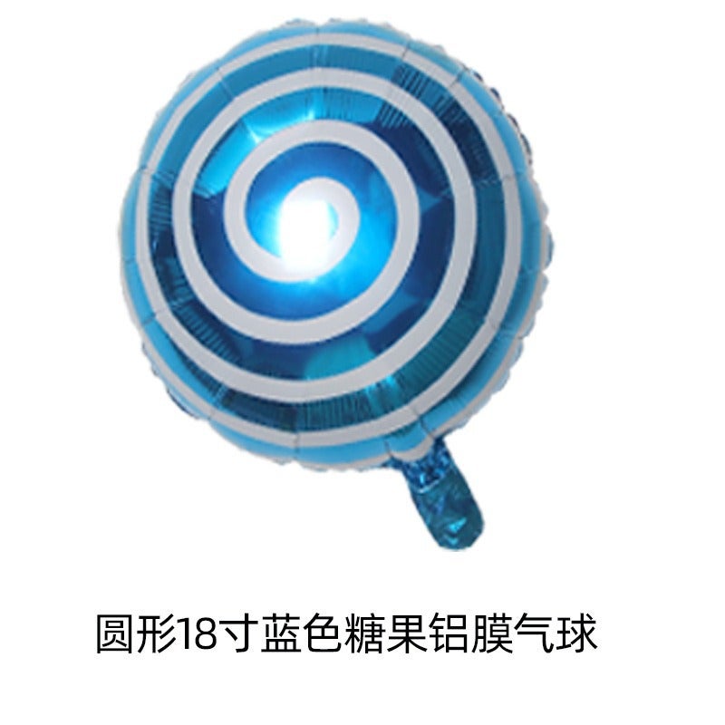 Donut Aluminum Film Balloon Candy Lollipop Balloon Children Mixed Color Birthday Holiday Party Decoration Props Balloon - Image 1