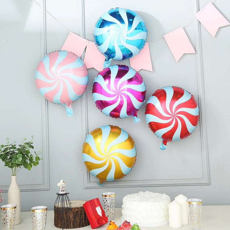 Donut Aluminum Film Balloon Candy Lollipop Balloon Children Mixed Color Birthday Holiday Party Decoration Props Balloon - Image 5