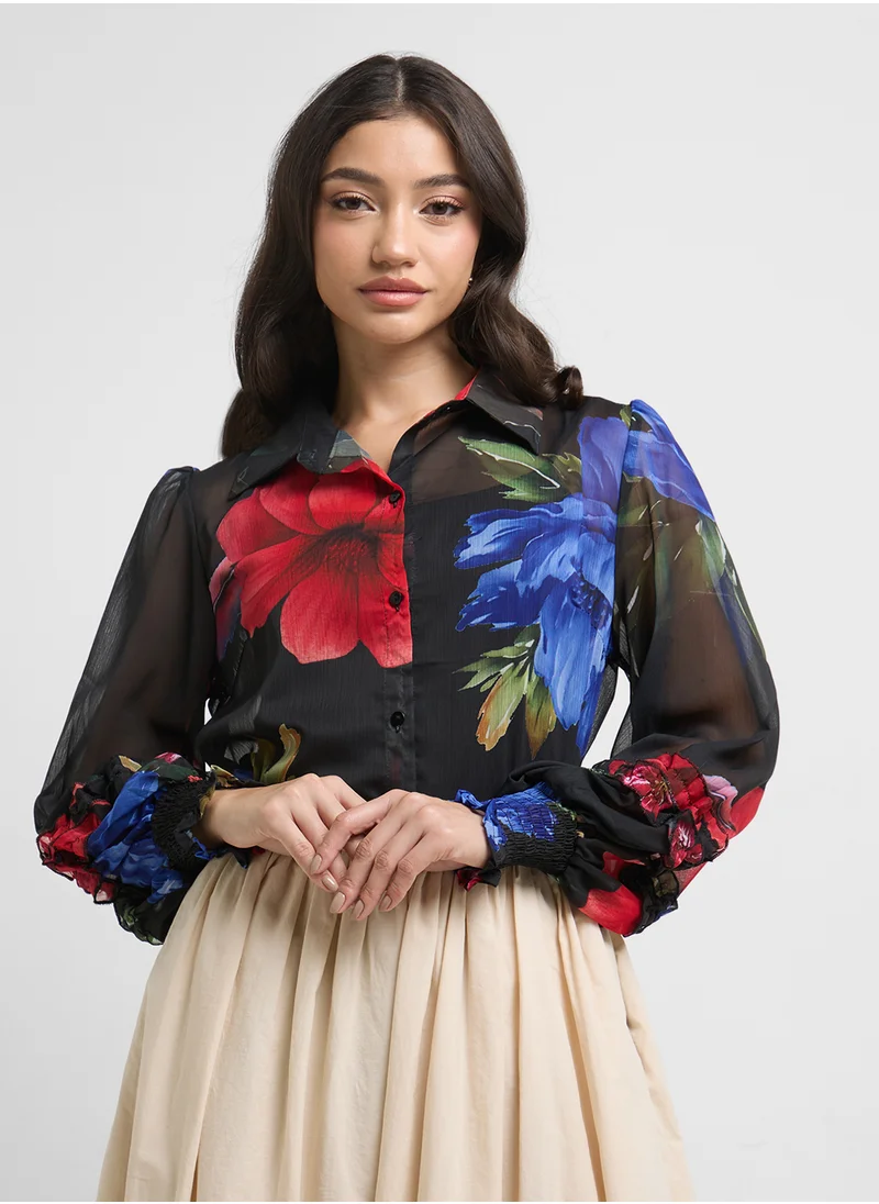 ELLA Floral Print Top