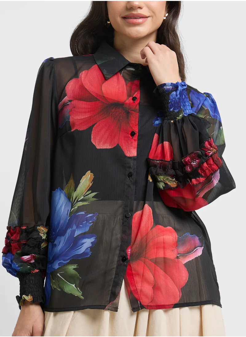 ELLA Floral Print Top