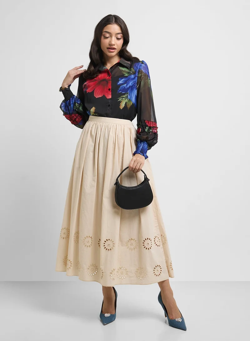 Ella  Floral Print Top for Women | Best Price UAE