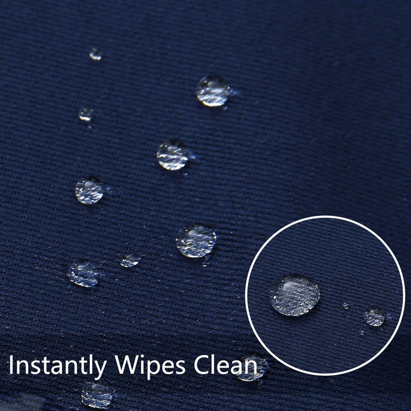 Obstal Obstal 210GSM Rectangle Table Cloth  Water Resistance Microfiber Tablecloth  Decorative Fabric Table Cover for Outdoor and Indoor Use (Navy Blue 60 x 60 Inch)  - Image 2