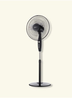 Electro General Pedestal fan with all-copper motor - Low noise design - 5 powerful AS blades - 3 speeds - Timer up to 7.5 hours - Adjustable angle - Adjustable height from 1.2 to 1.3 meters - Sturdy circular base, model FST-BK32  - Image 3