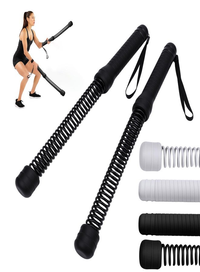 ZEMBSOYA Ropeless Battle Ropes (2 Pack), Portable Workout Ropes for Strength Building, HIIT and Low-Impact Aerobic Training for Men & Women, Versatile Exercise Equipment for Home Gym Workout(Black) - Image 1
