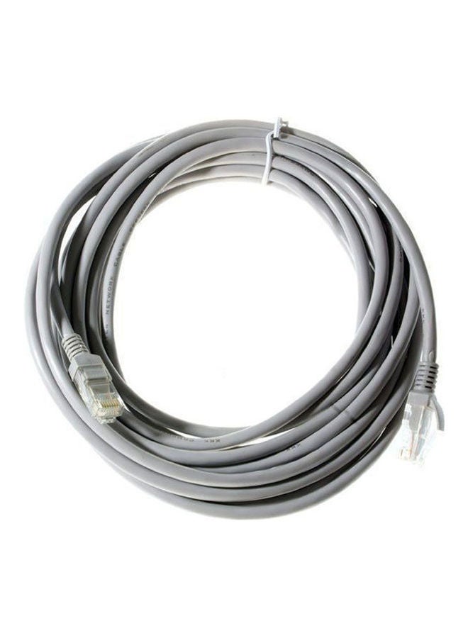NIBEMINENT Ethernet Network Lan Internet Router Cable Patch PC Modem Lead White Grey 