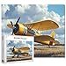 Tucocoo 1000 Piece Jigsaw Puzzles for Adults Vintage Yellow Fighter Plane Jigsaw Puzzle Love for Aircraft Airplane 1000 Pieces Puzzles for Challenging Family Activity Game Wall Decor DIY Puzzle - Image 2