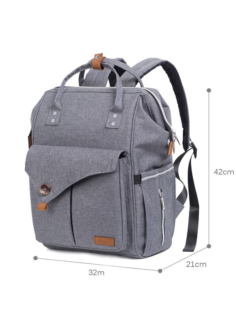 TEKNUM - Reversible Look At Me Stroller With T Diaper Bag And Hooks And Changing Pad - Grey - Image 1