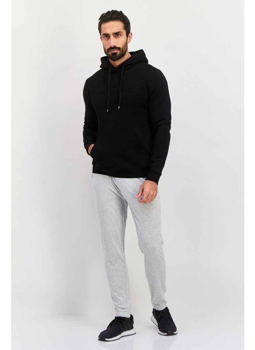 Hurley Men Sportswear Fit Embossed Logo Outdoor Hoodies, Black  - Image 4