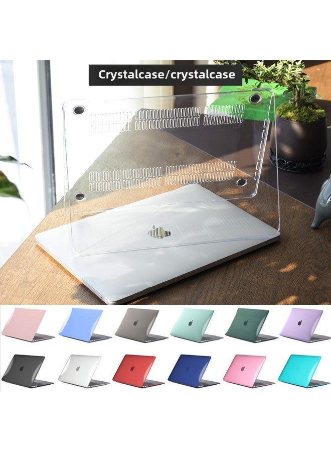 For Apple Laptop Protective Case MacBook Protective Case Crystal Transparent Protective Case Material Processing 4-Color:Crystal Hollow-solid Black-Applicable Models:2019pro16（A2141） - Image 2