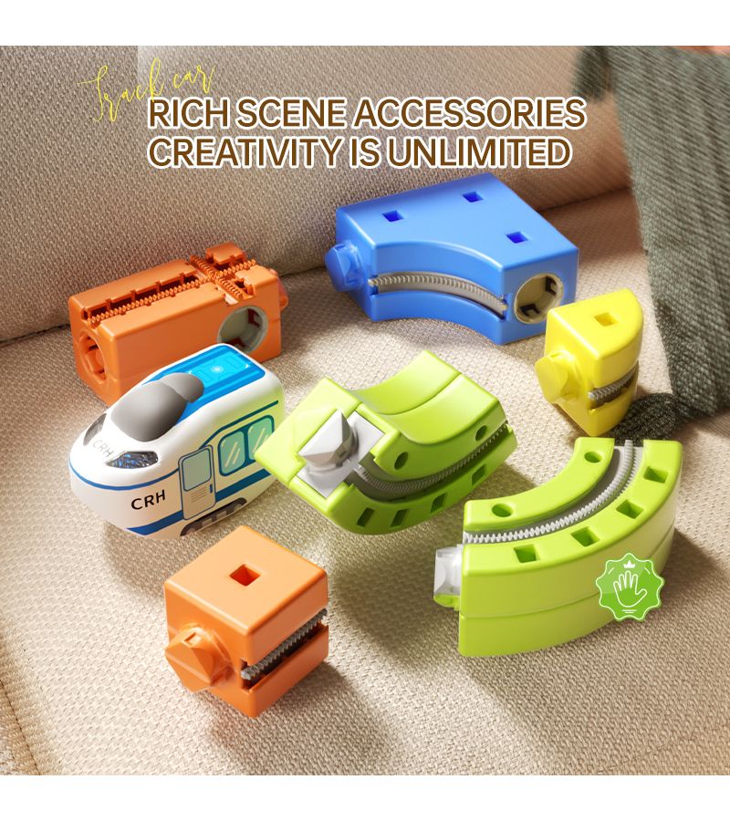 62 Pieces Electric Train Track DIY Assembly Set Birthday Gift - Image 2