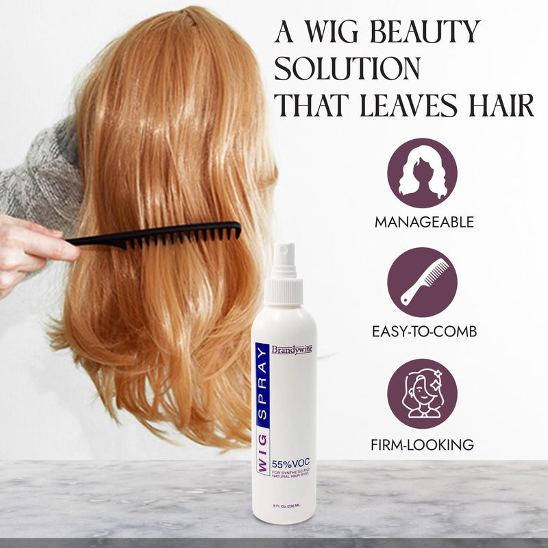 Brandywine Non-Aerosol Wig Spray for Synthetic and Natural Hair Wigs (3 Pack) - Image 3