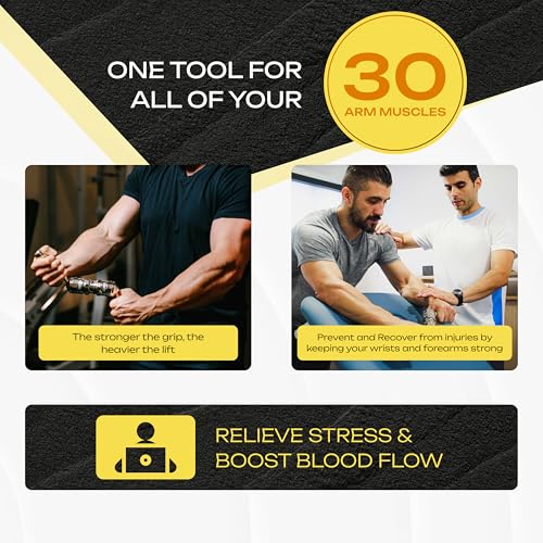GRIPZILLA Tornado The Absolute 3D Arms Builder Upper Body Excercise for Chest, Shoulder, Forarm, Biceps and Arm Strenthing Training Arm Machine Equipment strengthening Hands, Wrists, forearms, Sotsky's Exerciser - Remove Plastic Piece Before Using) - Image 3