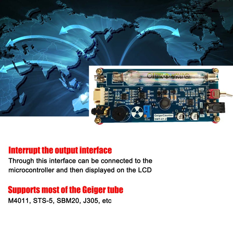 Assembled DIY Geiger Counter Parts Module Nuclear Radiation Detector with Sound and Light Alarm Function - Image 5