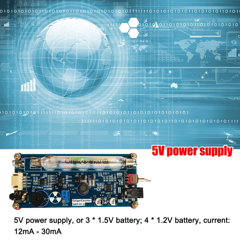 Assembled DIY Geiger Counter Parts Module Nuclear Radiation Detector with Sound and Light Alarm Function - Image 4
