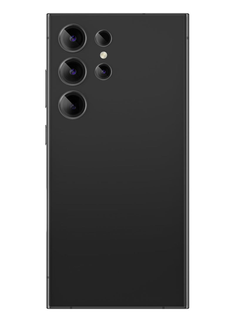 AMAZINGthing Supreme Samsung Galaxy S24 Ultra Tempered Glass Camera Lens Protector Aluminum AR Lens Defender - Gray - Image 2