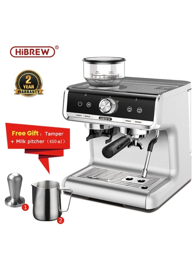 HiBREW Barista Pro Bean to Espresso,Cafetera Commercial Level Coffee Machine with Full Kit for Cafe Hotel Restaurant H7 - Image 1