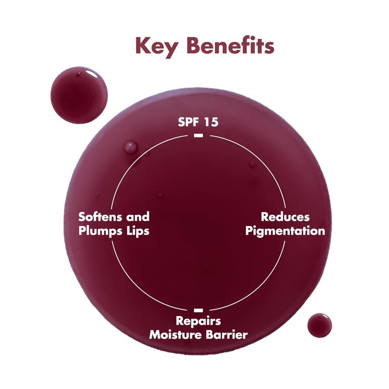 Conscious Chemist Peptide Lip Balm  Lush Lips with SPF15  15g  Raspberry Gummy for Dry  Chapped Lips  24 hr Hydration  Moisturizing Lip Balm for Women  For Pigmentation  Dark Lips  Sun Protection  Soothes Dry Lips  Repair Moisture Barrier - Image 3