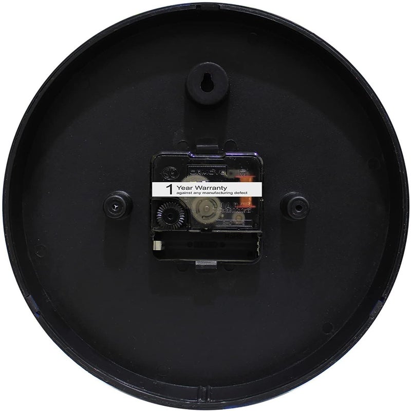 Bosco Modern Non Ticking Silent,Black and White with Decorative Frame 20 CM Table Cum Round Wall Clock for Home, Living Room, Bed Room, Office and Kitchen- BWC-1202 - Image 2