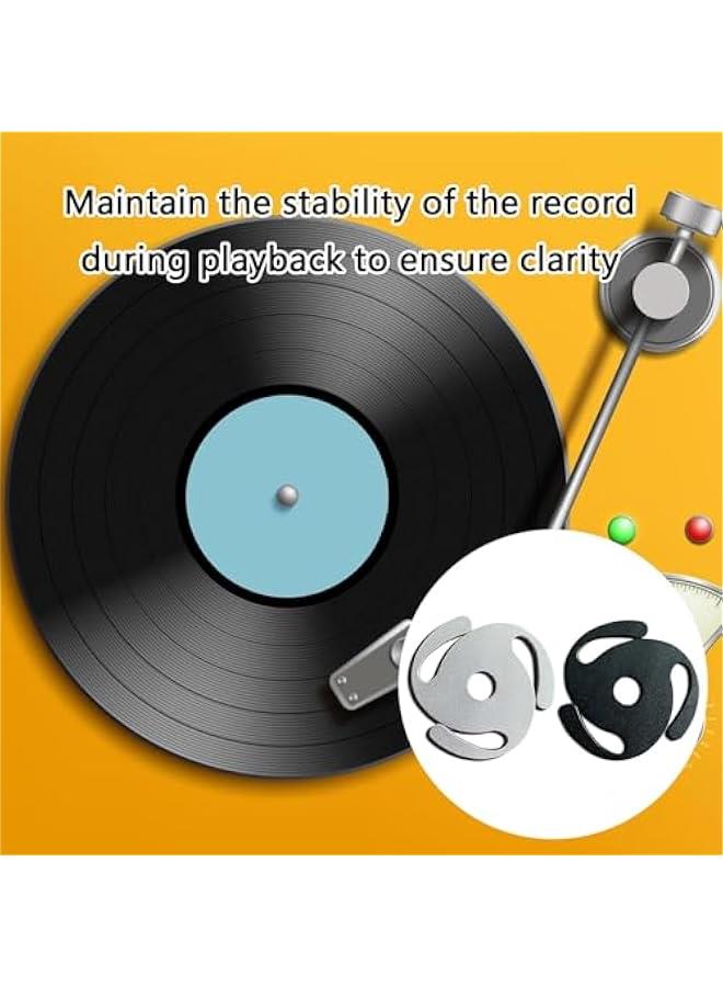 Solid Aluminum 45 RPM Record Adapter for 7 Recorder Ensures Stability and Sound Enhancement Record Adapter - Image 2