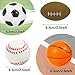 Urspasol Mini Sports Balls 25 inch for Kids Small Foam Balls for Toddlers with Soccer BallBasketballsFootballsBaseballs Foam Stress Balls Party Favor Outdoor Play Toy Gift 12 Mix Balls - Image 4