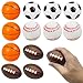 Urspasol Mini Sports Balls 25 inch for Kids Small Foam Balls for Toddlers with Soccer BallBasketballsFootballsBaseballs Foam Stress Balls Party Favor Outdoor Play Toy Gift 12 Mix Balls - Image 2