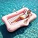 HeySplash Inflatable Pool Float Lounge Large Inflatable Pool Floats Boat for Adults with Cup Holder Detachable Pillow Tanning Pool Lounger Float for Outdoor Lake River Summer Water PartyPink Leaf - Image 3