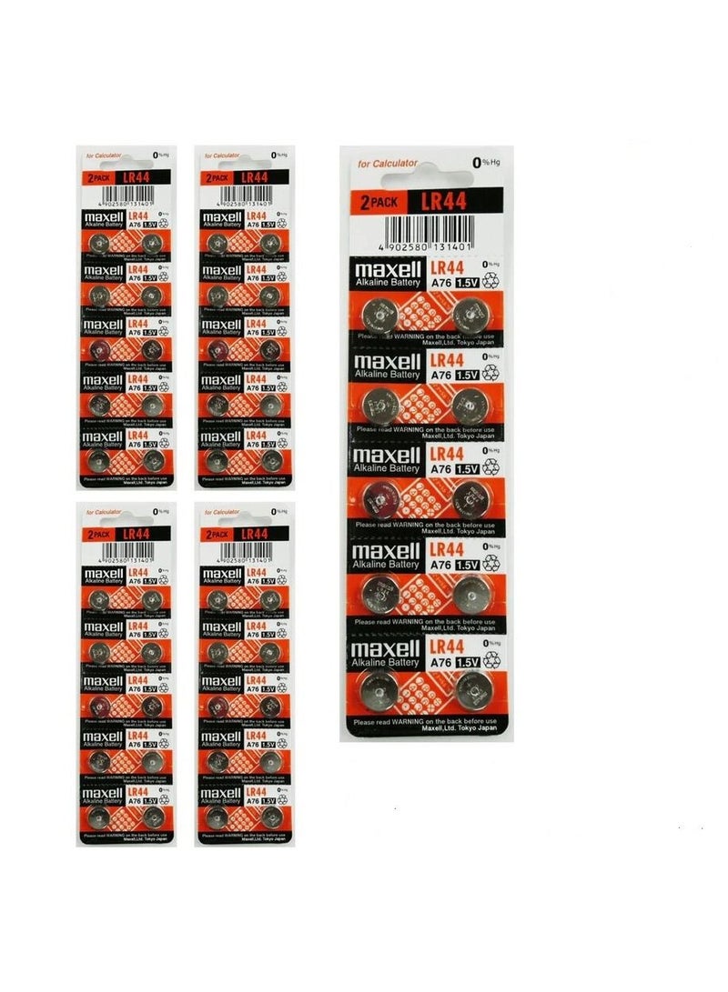 Maxell 50-Pieces Maxell AG13 LR44 (A76) Alkaline 1.5V Batteries