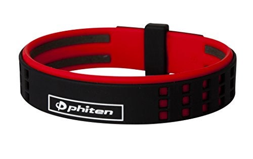 Phiten Titanium 6.75" Duo Bracelet - Black/Red - Image 4
