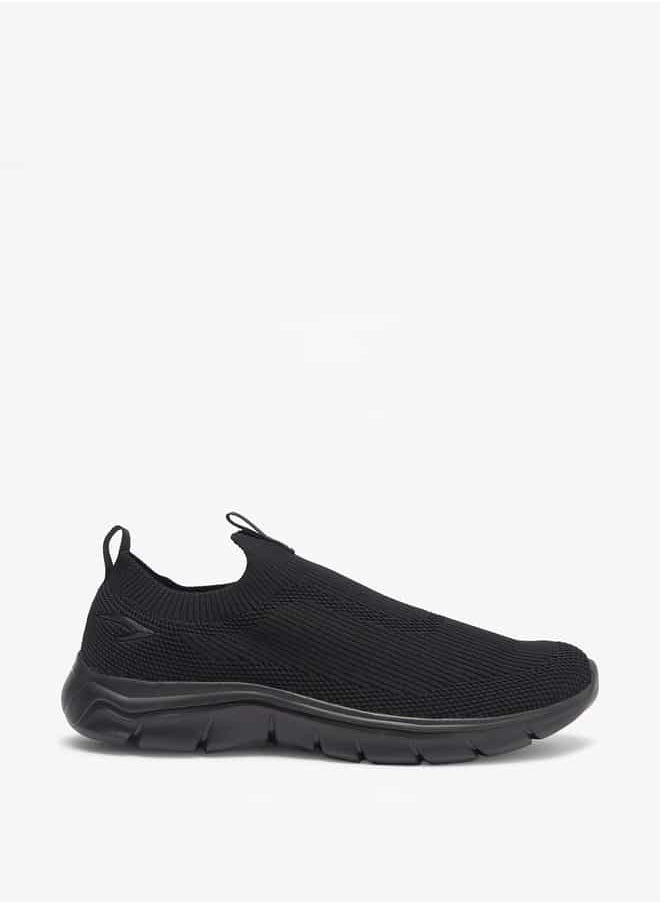 Dash Men Textured Slip-On Sports Shoes with Pull Tabs  - Image 3