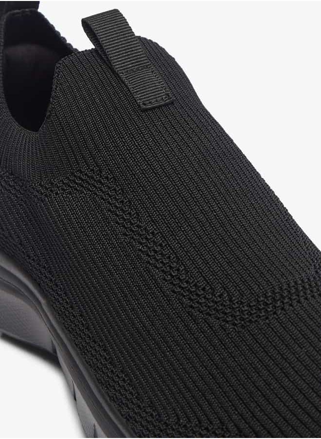 Dash Men Textured Slip-On Sports Shoes with Pull Tabs  - Image 5