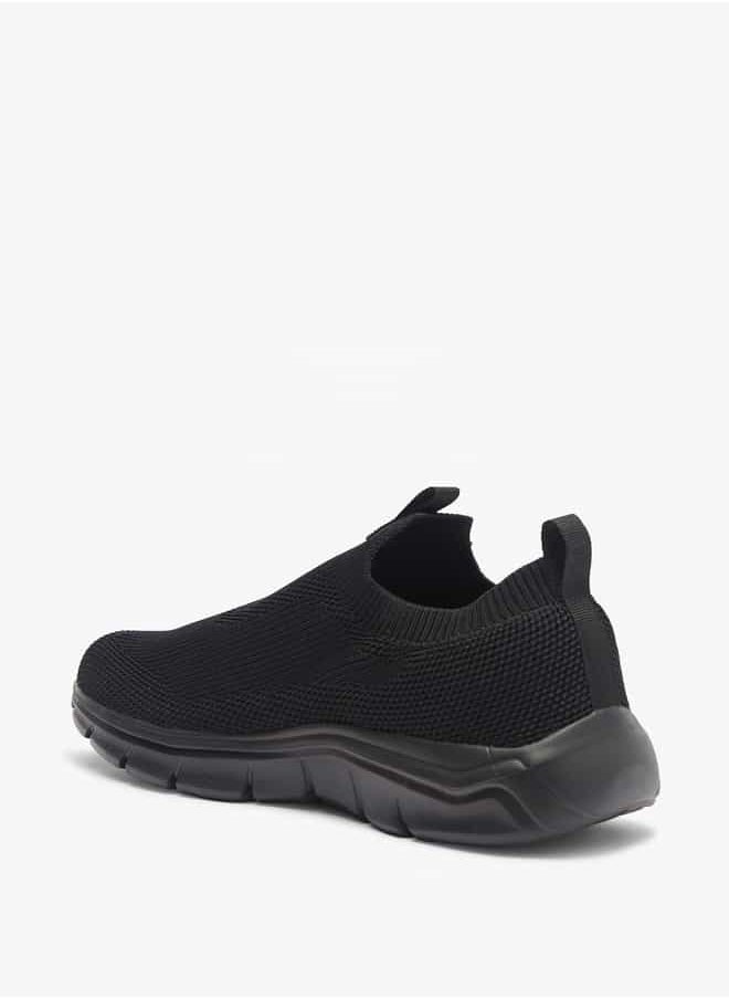 Dash Men Textured Slip-On Sports Shoes with Pull Tabs  - Image 2