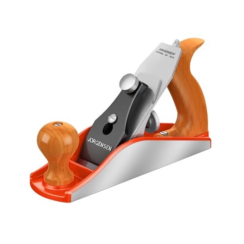 JORGENSEN No.4 10" Wood Planer, Hand Planer for Woodworking, Professional Smoothing Plane for Trimming, Craft - Hand Plane with Ductile Iron Body, Adjustable Cutting Depth - Image 1