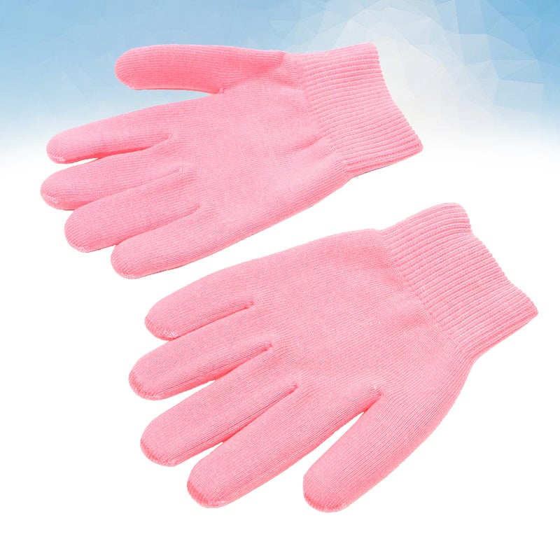 1 Pair of Beauty Care Gloves Natural Gel Gloves Elastic Fiber Gloves Gloves for Outdoor - Image 1