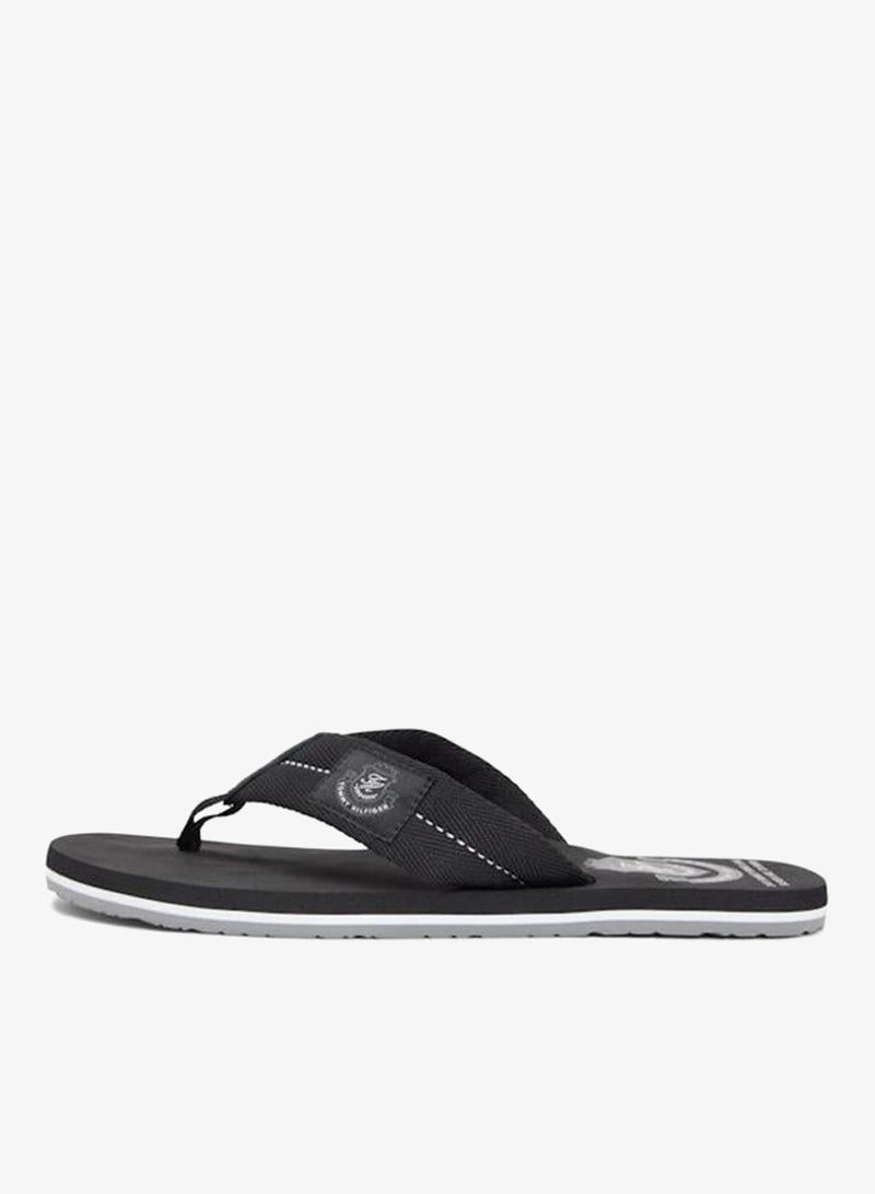TOMMY HILFIGER Crest Patch Webbing Strap Flip-Flops - Image 1