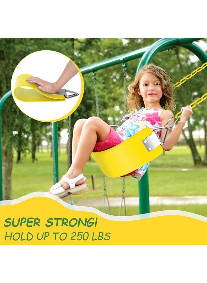 Toy park Commercial Grade Heavy Duty Swing seat | Heavy Duty Playground Swing Seats -Yellow - Image 2